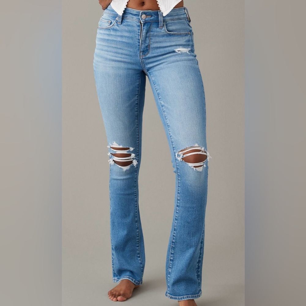 AE Stretch High-Waisted Skinny Kick Jean